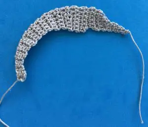 Crochet dolphin 2 ply body