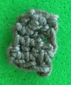 Crochet chipmunk 2 ply back ear