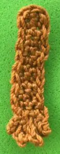 Crochet chipmunk 2 ply back leg neatened