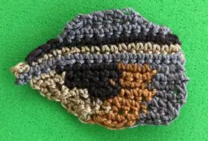 Crochet chipmunk 2 ply head