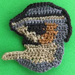 Crochet chipmunk 2 ply head and arm