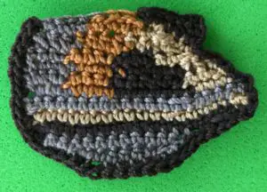 Crochet chipmunk 2 ply head neatened