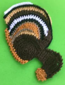 Crochet chipmunk 2 ply tummy neatened