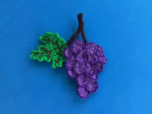 Finished crochet grapes pattern 2 ply landscape