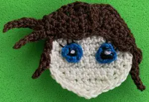 Crochet ballerina 2 ply head with eyes
