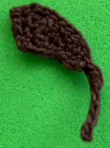 Crochet ballerina 2 ply left hair neatened