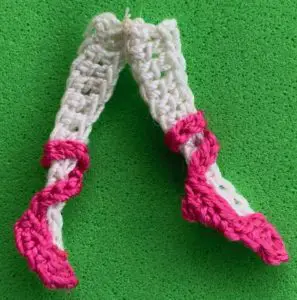 Crochet ballerina 2 ply legs joined