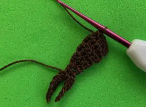 Crochet ballerina 2 ply right hair