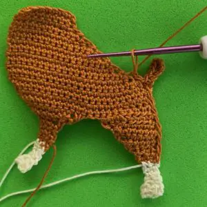 Crochet boxer dog 2 ply body with tail