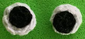 Crochet boxer dog 2 ply eyes