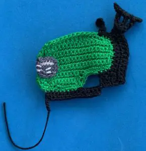 Crochet ride on mower 2 ply body with light