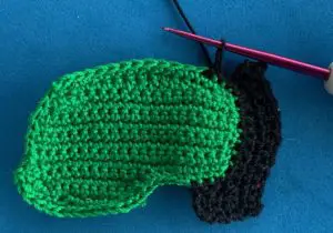 Crochet ride on mower 2 ply joining for gear stick