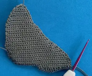 Crochet walrus 2 ply body