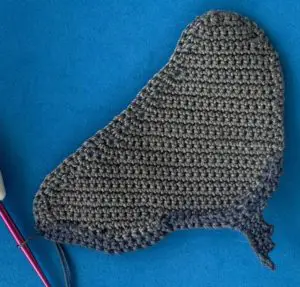 Crochet walrus 2 ply joining for back flipper