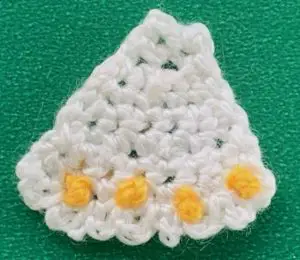 Crochet Bavarian girl 2 ply apron with dots