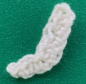 Crochet Bavarian girl 2 ply arm second
