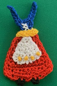 Crochet Bavarian girl 2 ply bodice with crosses