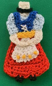 Crochet Bavarian girl 2 ply body with necklace