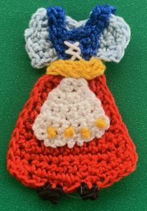 Crochet Bavarian girl 2 ply dress with blouse