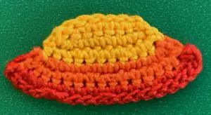 Crochet German boy 2 ply hat neatened
