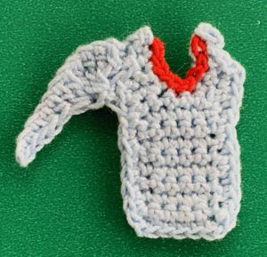 Crochet German boy 2 ply shirt with first sleeve