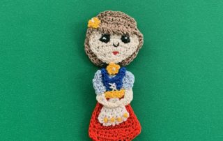 Finished Crochet Bavarian girl 2 ply landscape