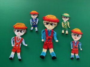 Crochet Baby & Kids Downloads - Clothespin Dolls Playset Crochet Pattern