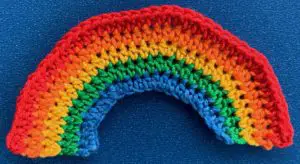 Crochet rainbow 2 ply rainbow