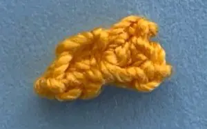 Crochet rooster 2 ply beak