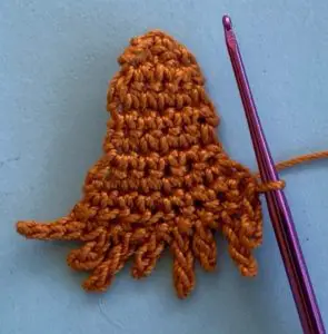 Crochet rooster 2 ply head