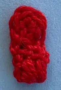 Crochet rooster 2 ply wattle