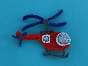 Finished crochet helicopter pattern 2 ply landscape