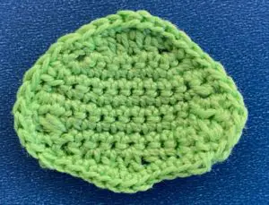 Crochet caterpillar 2 ply head neatened