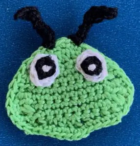 Crochet caterpillar 2 ply head with eyes