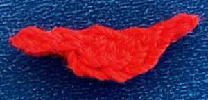 Crochet caterpillar 2 ply mouth