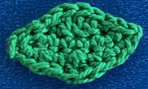 Crochet caterpillar 2 ply third top segment