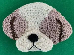 Crochet Shih Tzu 2 ply head with muzzle