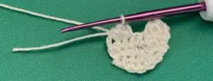 Crochet hanging sloth 2 ply face