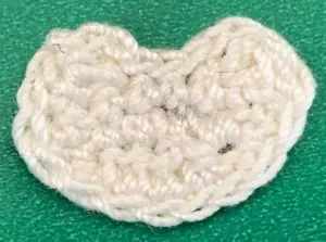Crochet hanging sloth 2 ply face neatened