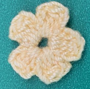 Crochet butterfly scarf medium flower