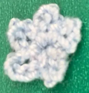 Crochet butterfly scarf small flower