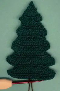 Crochet tall pine tree 2 ply joining for trunk