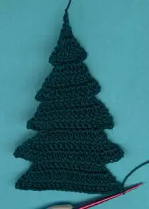 Crochet tall pine tree 2 ply tree