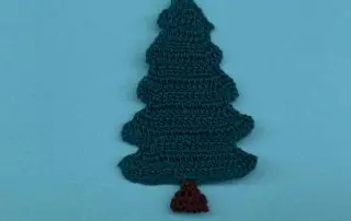 Finished crochet tall pine tree 2 ply landscape