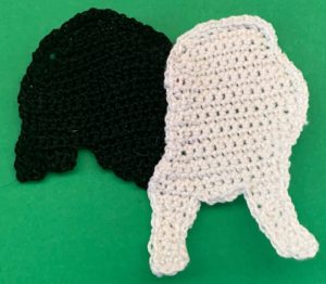 Crochet border collie 2 ply body joined
