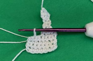 Crochet border collie 2 ply joining for back leg second