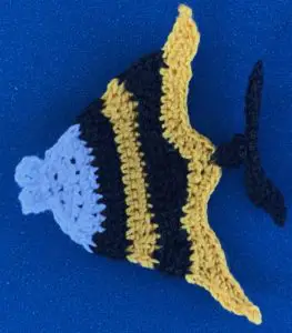 Crochet angelfish 2 ply body with tail