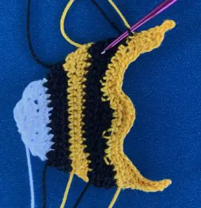 Crochet angelfish 2 ply first neatening part