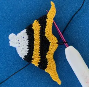 Crochet angelfish 2 ply joining for tail stump