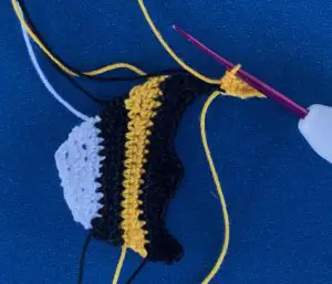 Crochet angelfish 2 ply yellow fin